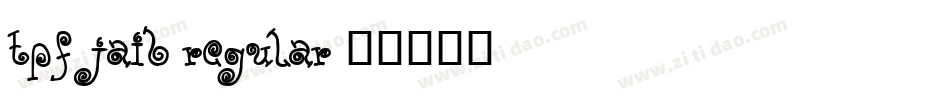 TPF Jaib Regular字体转换